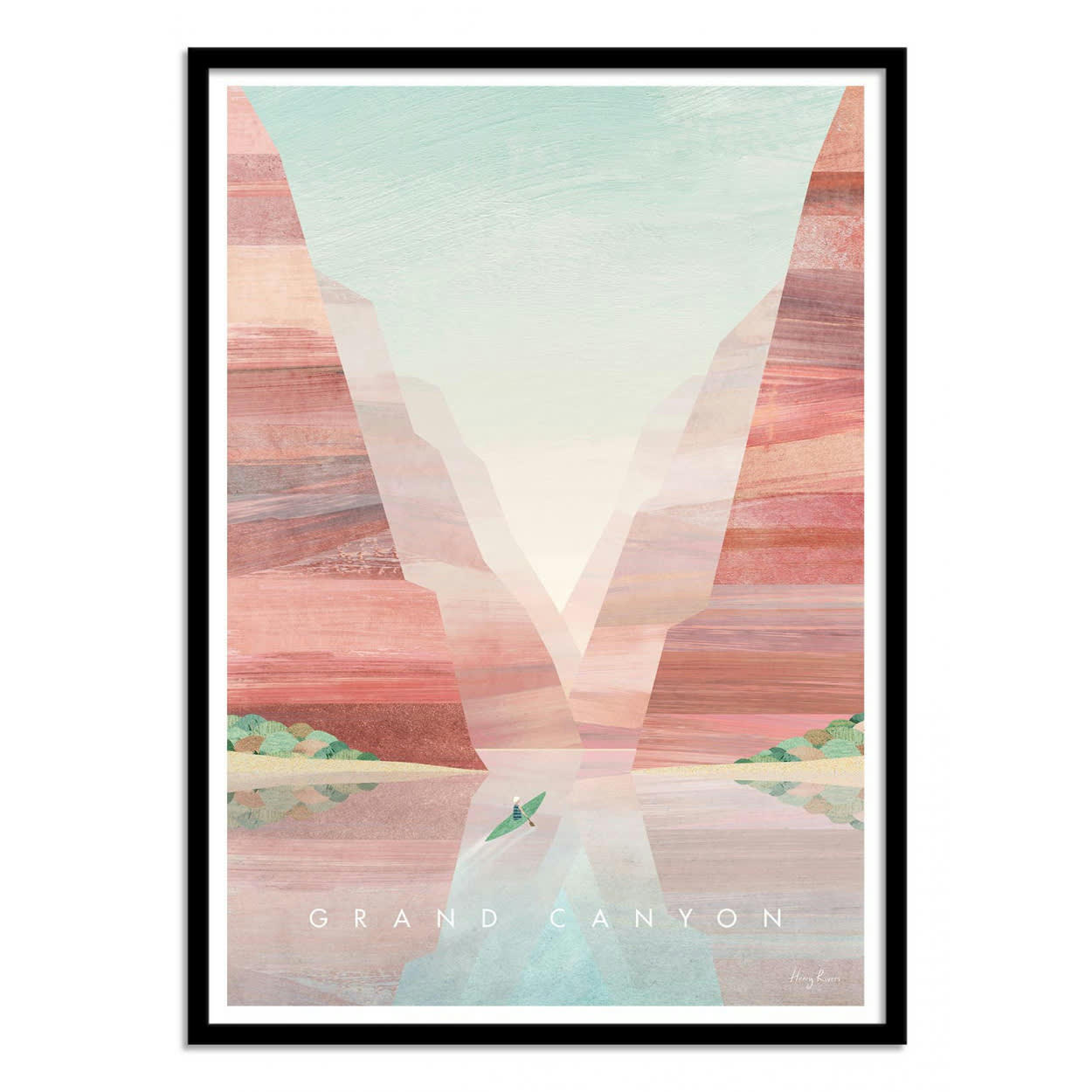 HENRY RIVERS - GRAND CANYON - Affiche d'art 30 x 40 cm