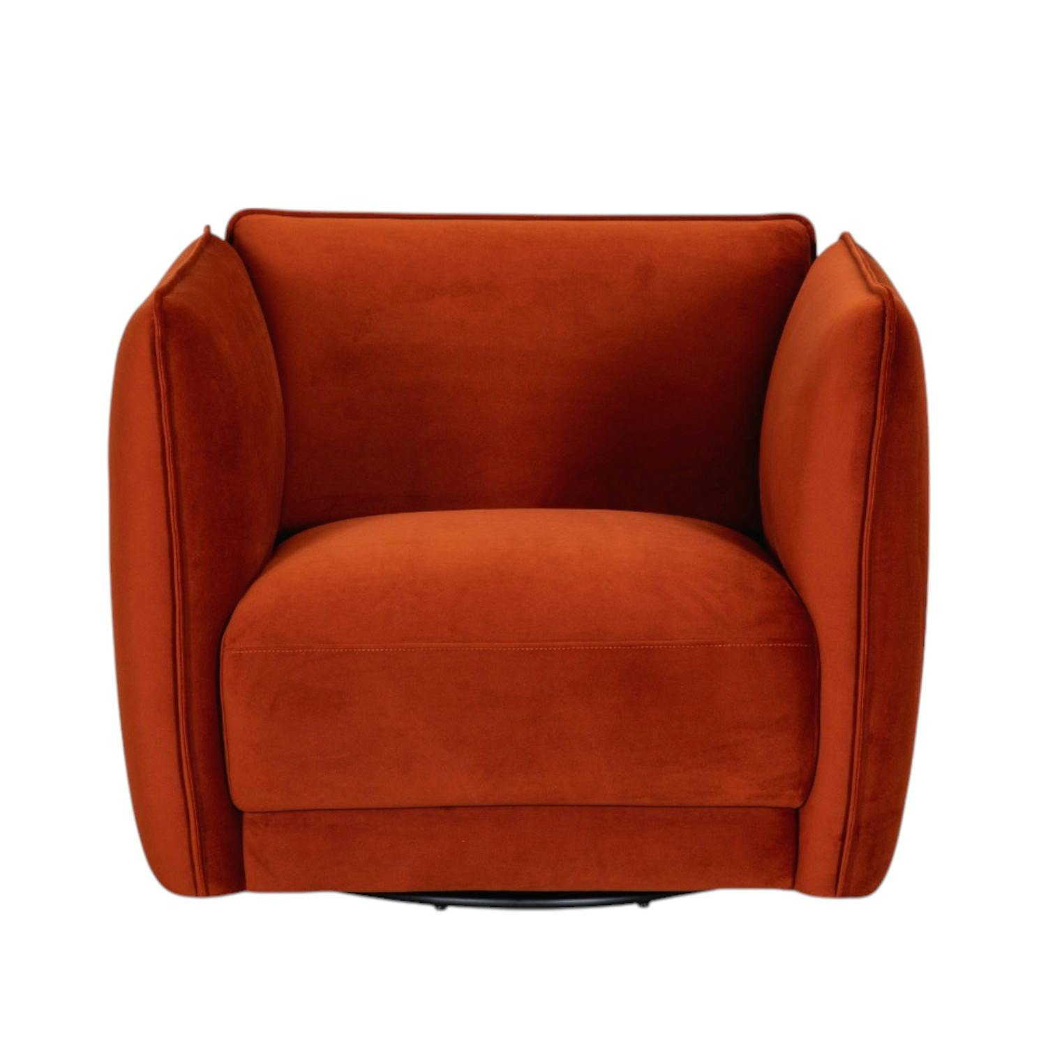 Fauteuil en velours brique SOFIA