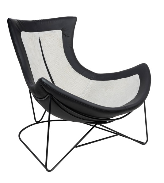 Fotel OTILIA STAND VELVET ciemnyszary welur