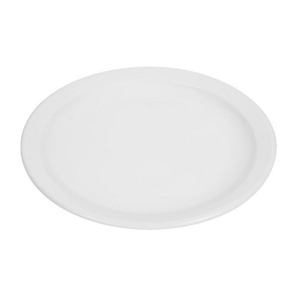 Assiettes à Bord étroit Blanches 250( )mm Lot de 12 Olympia