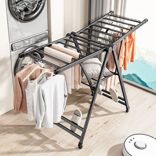SOGA 1.4m Wing-Style Laundry Drying Rack - Foldable Portable Clothes Holder