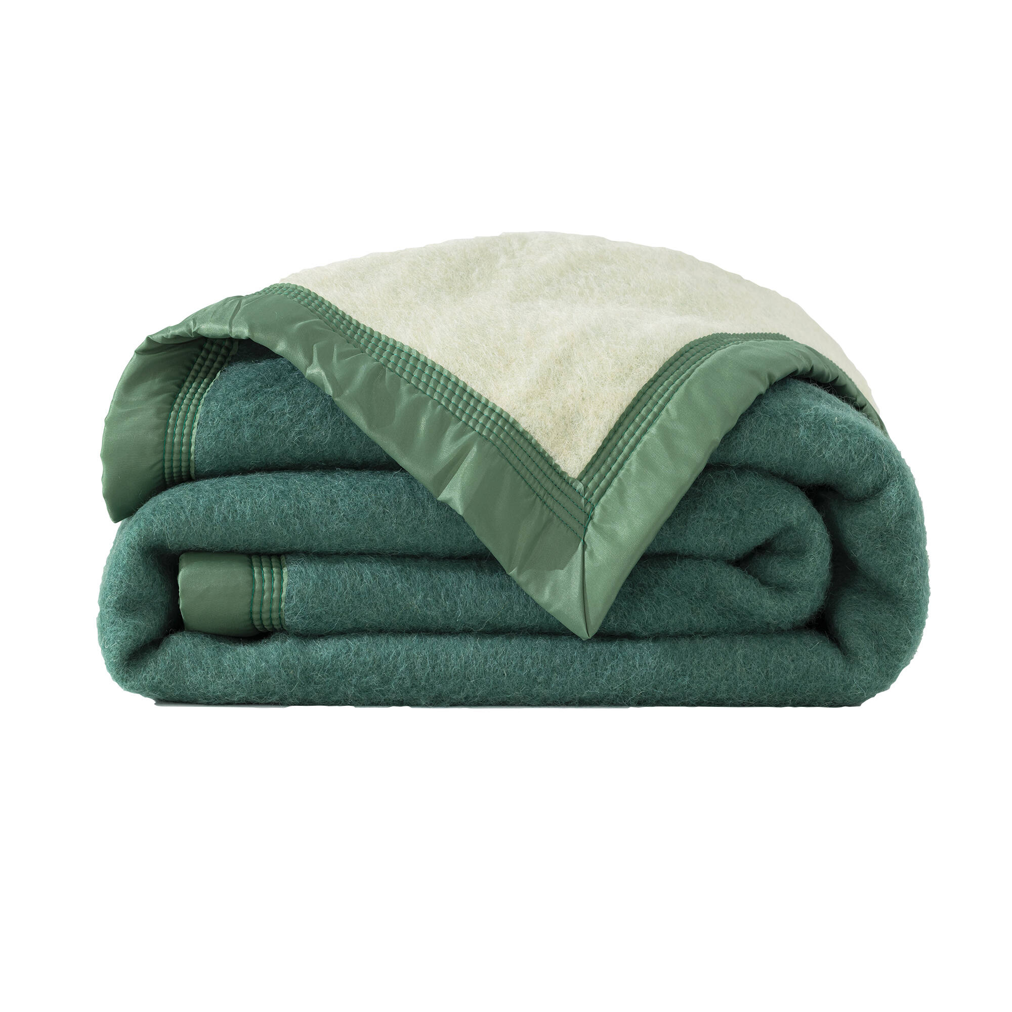 Couverture bicolore pure laine 600 g/m²