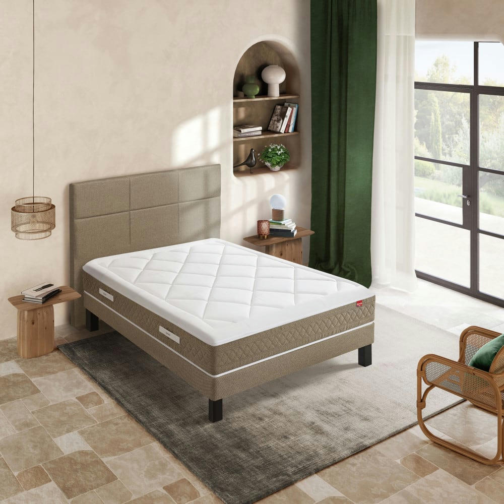 SÉPIA - Matelas 100% ressorts, épaisseur 27cm, accueil ferme 140x190 cm