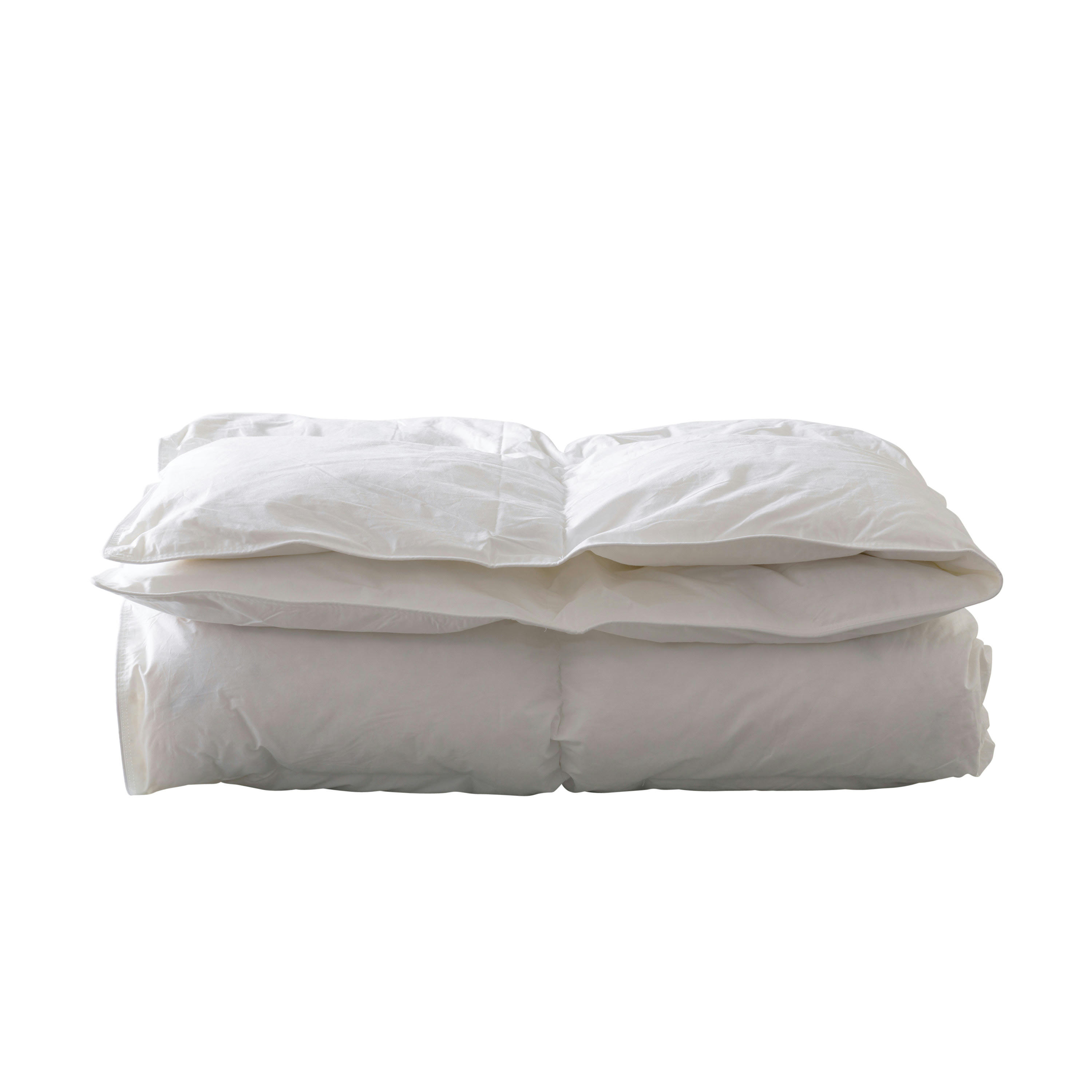 KILIM - Couette hiver duvet et microfibre blanc 260 x 240 cm