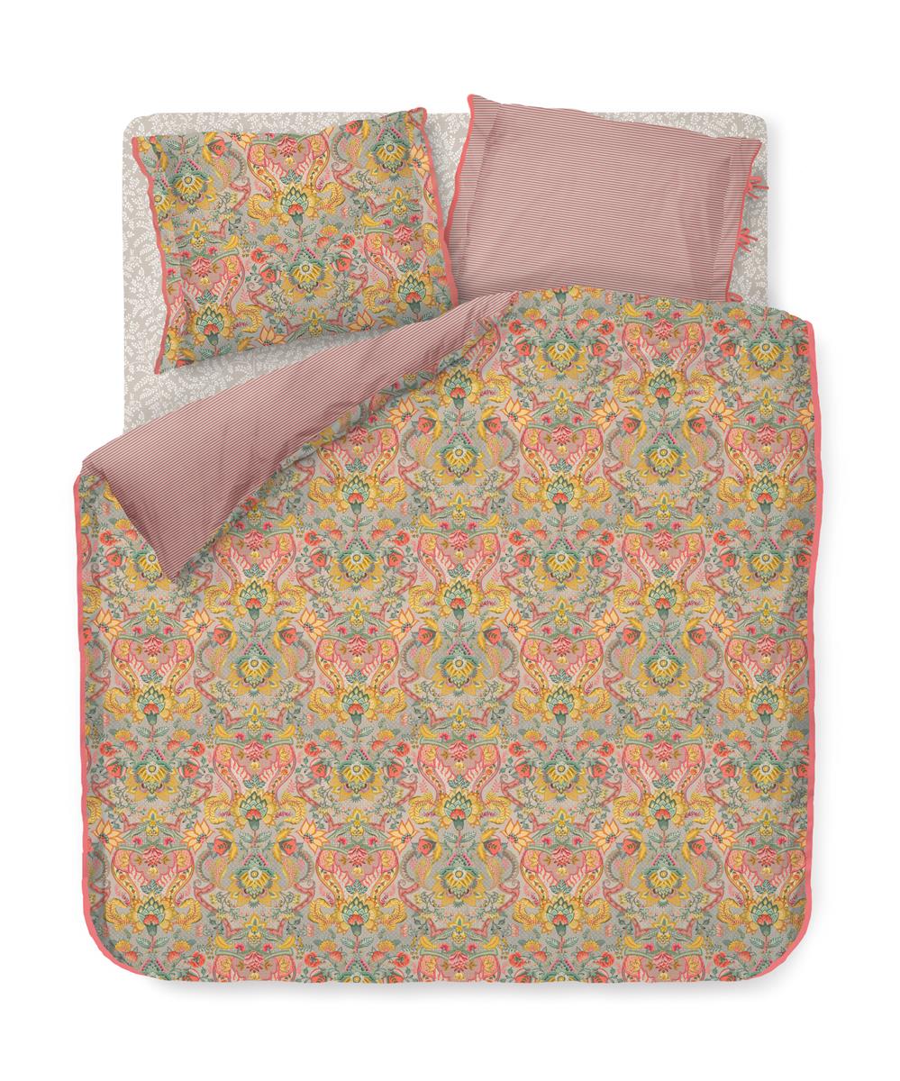 Pip Studio hoeslaken Pip Leafy - 160x200/210/220 cm - khaki