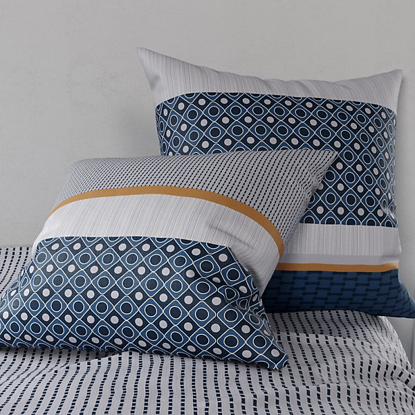 Housse de couette 240x220 ZANTE   2 taies coton 57 fils