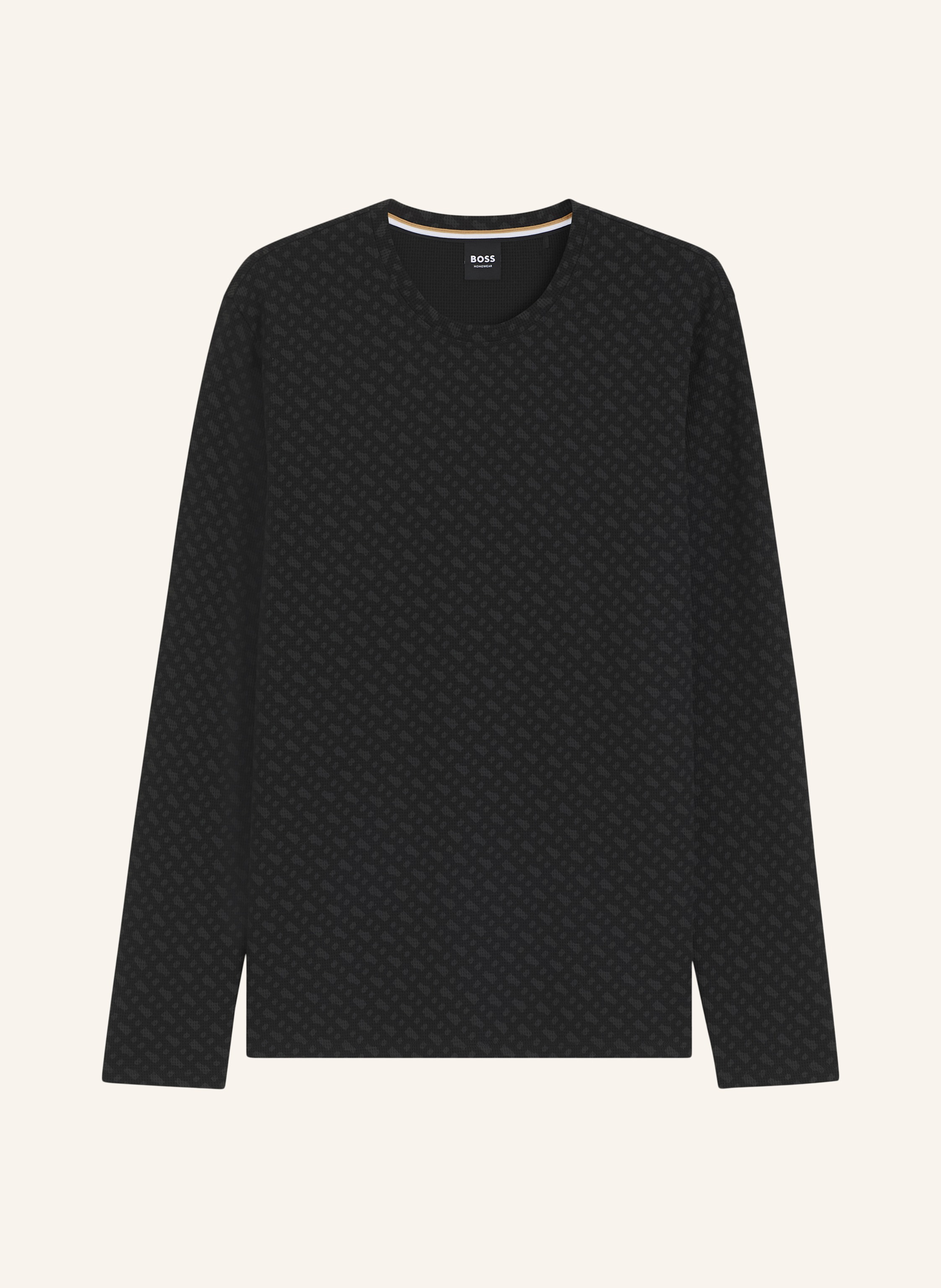 BOSS Pyjama-Oberteil WAFFLEAOP LS-SHIRT Regular Fit