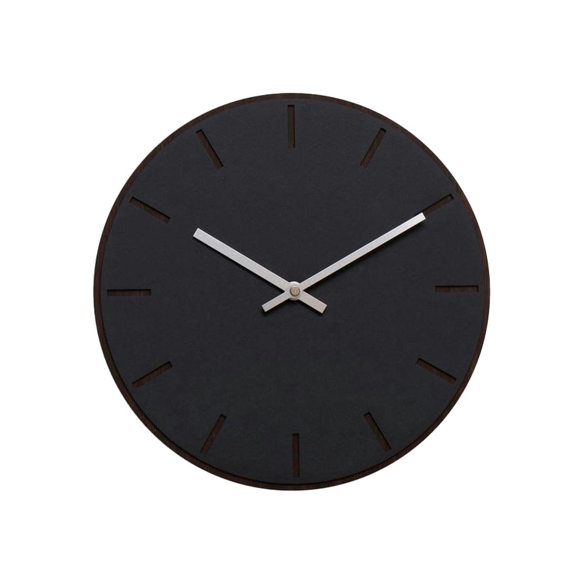 - Horloge murale en linoléum noir D28cm