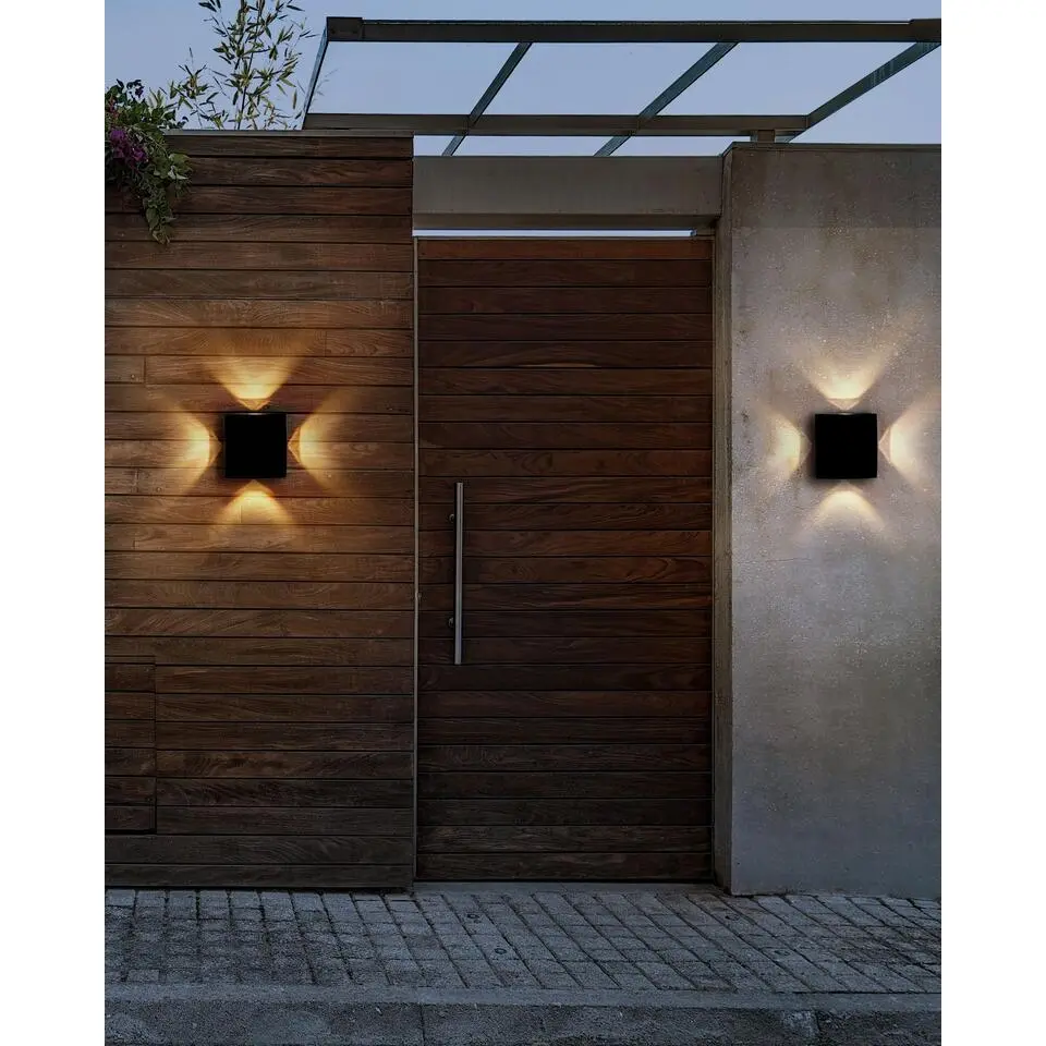 RAMAPO - Wandlamp set van 2 - Zwart - Aluminium