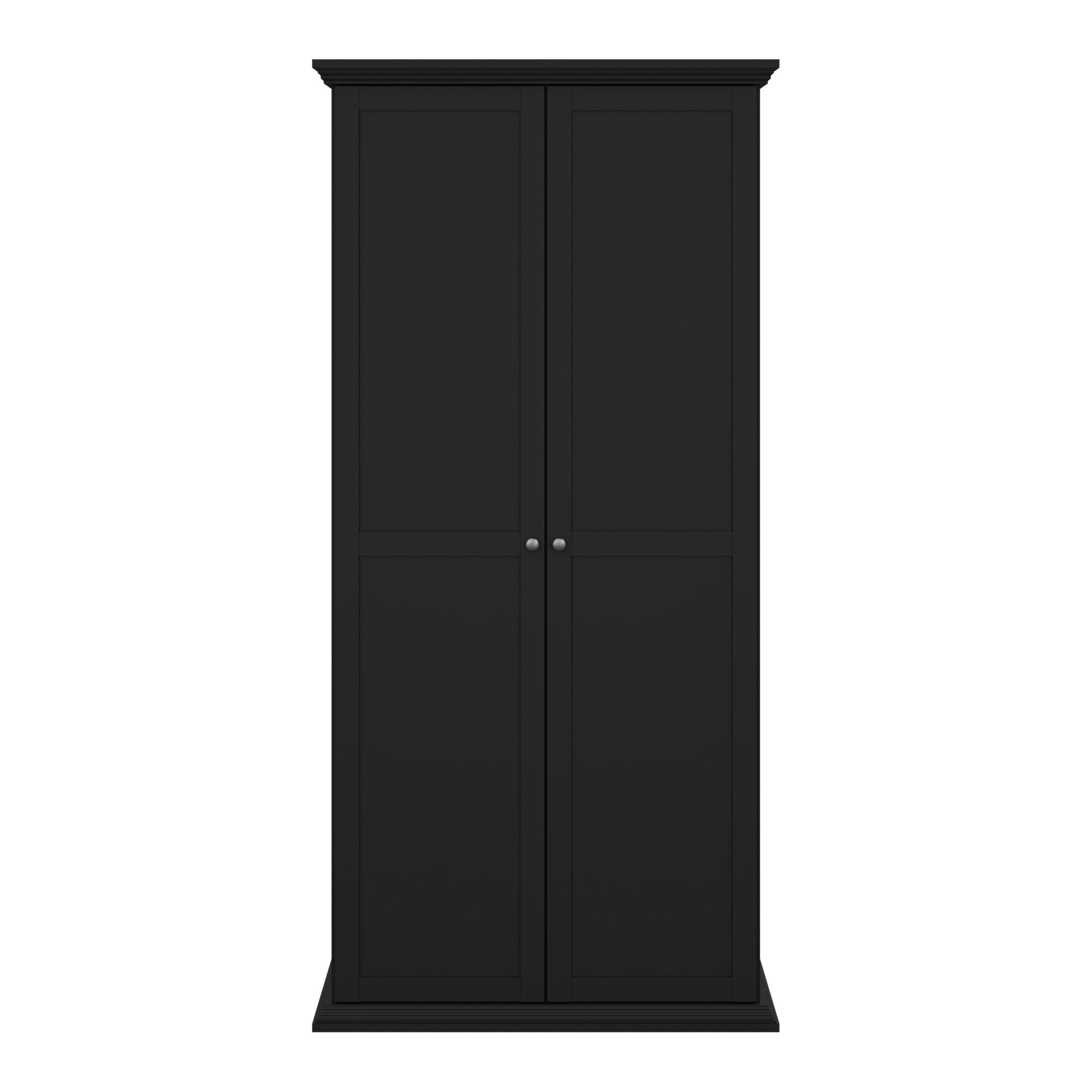 by fonQ basic Cottage Kledingkast - Mat Zwart