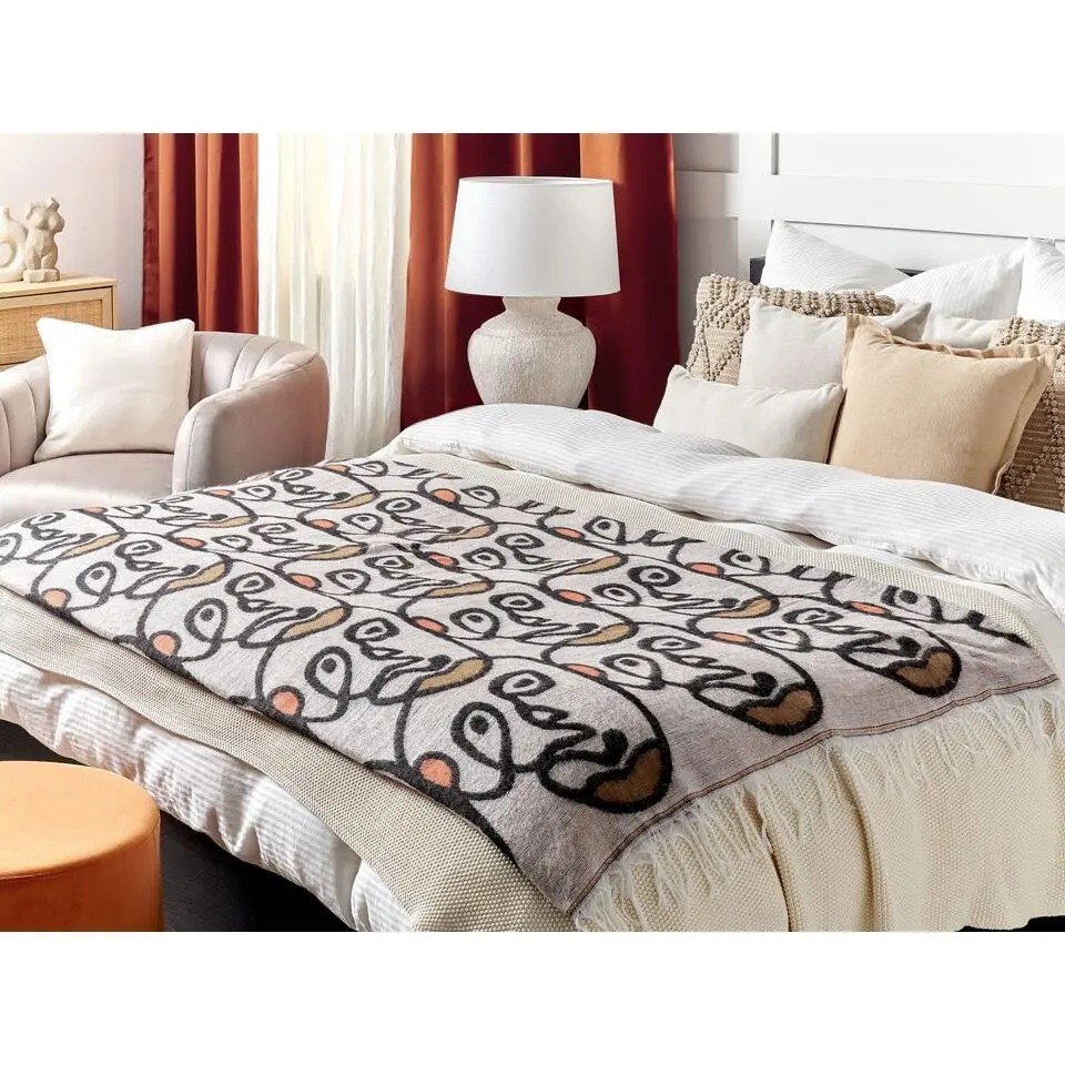 JAMUNE - Plaid - Multicolor - 130 x 170 cm - Polyester