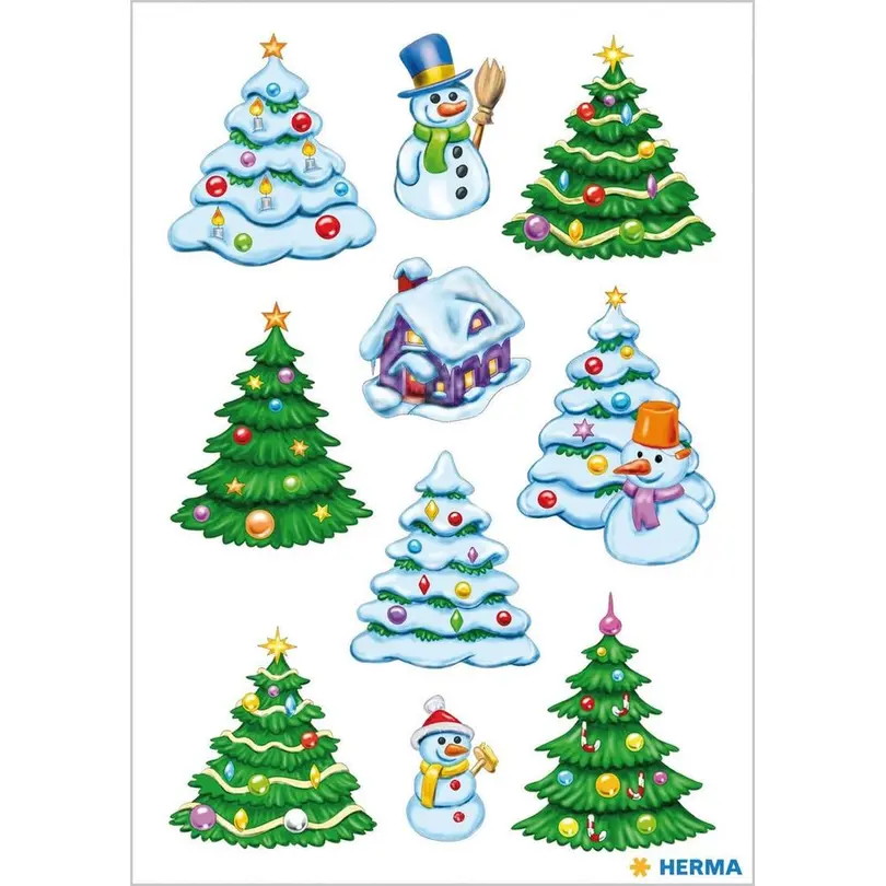 Sticker 3er-Set Winterwald
