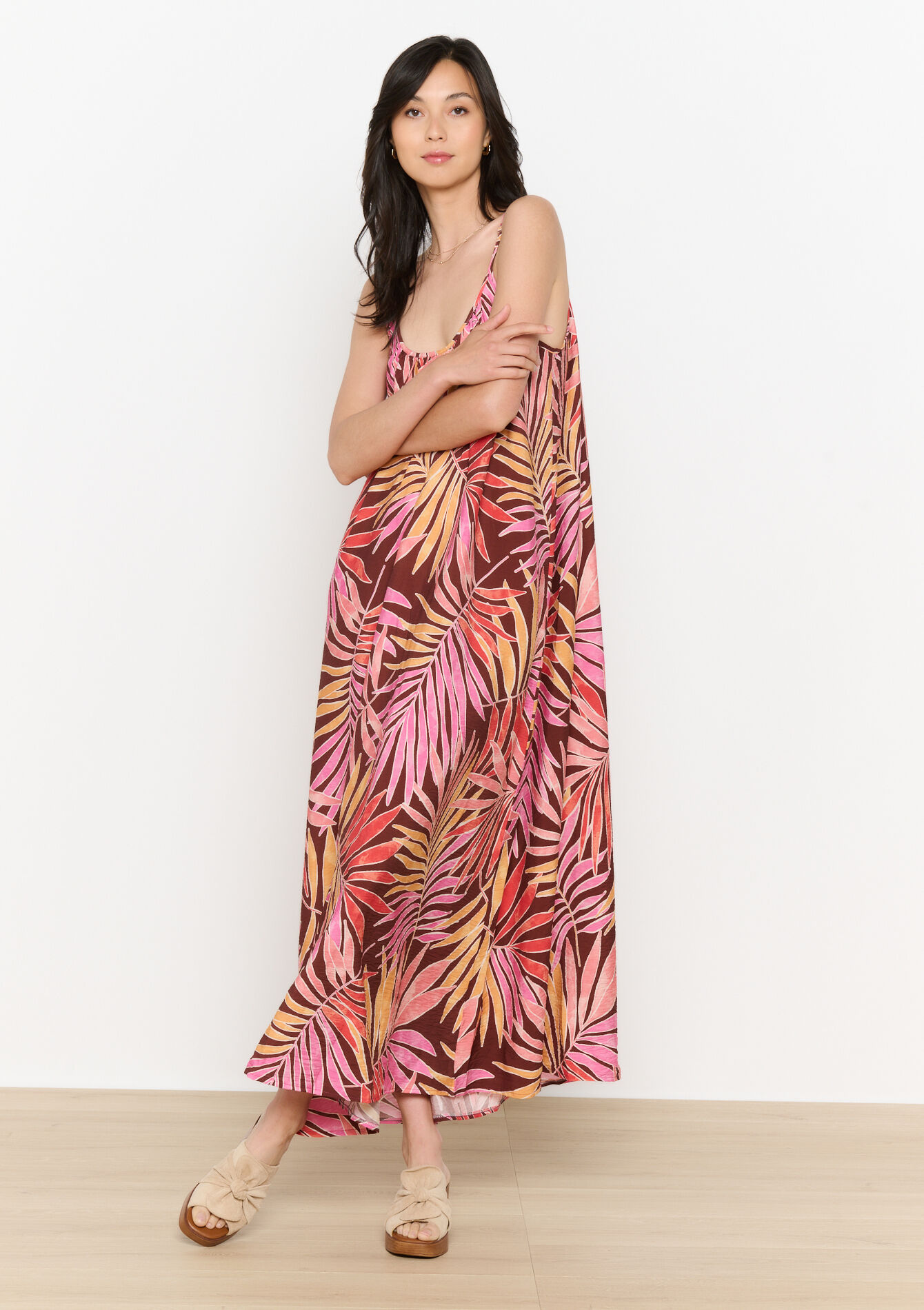 Jurk met tropische print