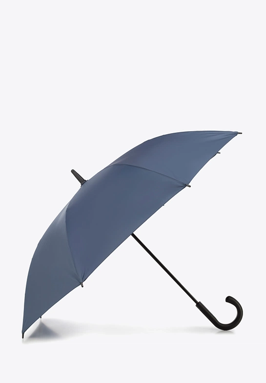 Parasol półautomatyczny klasyczny długi granatowy