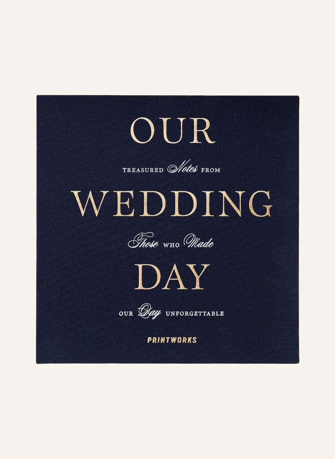 PRINTWORKS Gästebuch OUR WEDDDING DAY