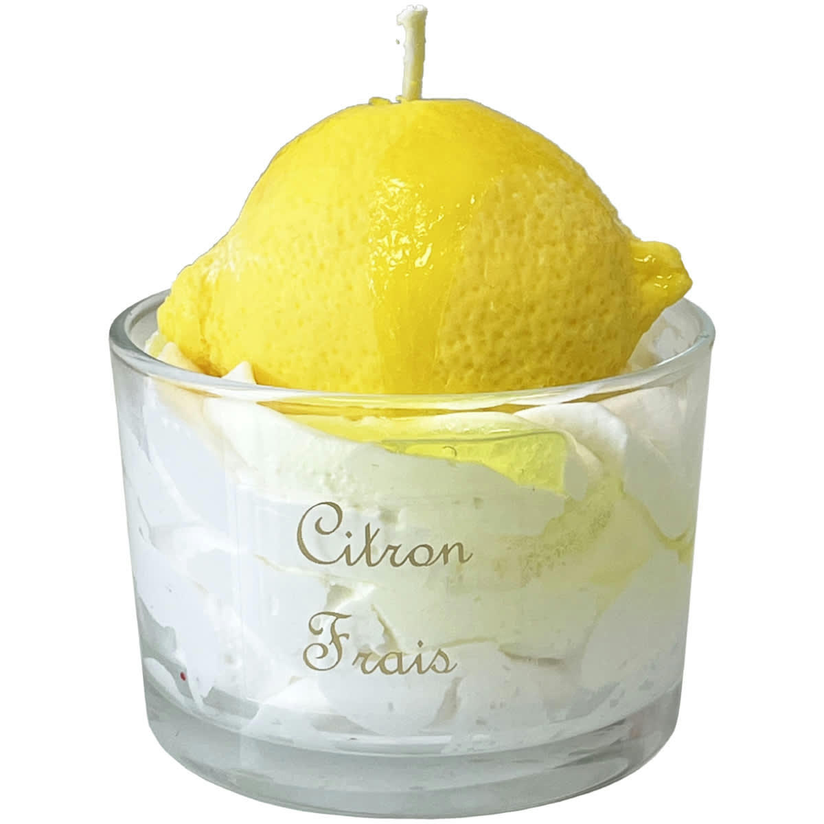 - Bougie parfumée mousse au citron
