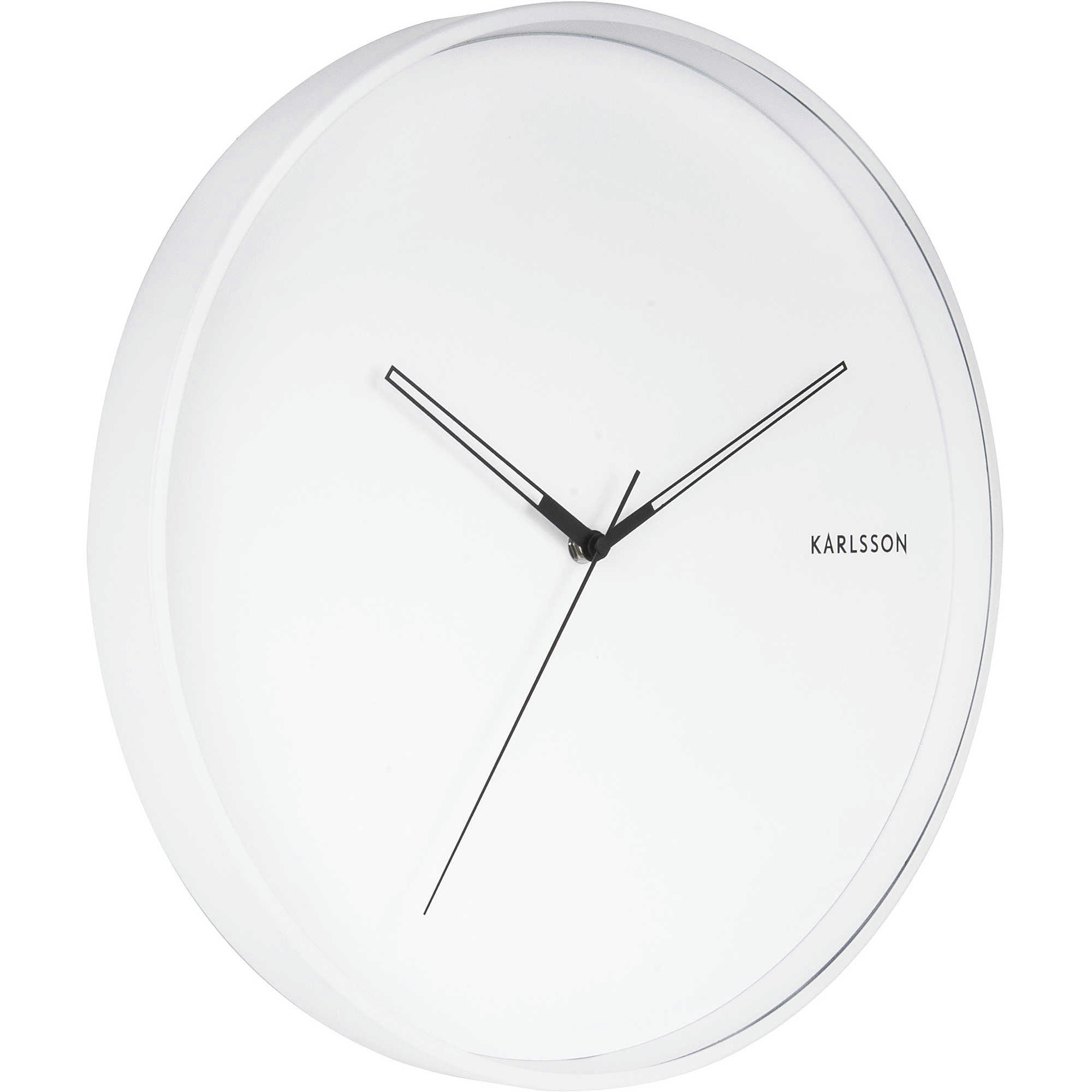 WALL CLOCK - Horloge en métal hue blanc