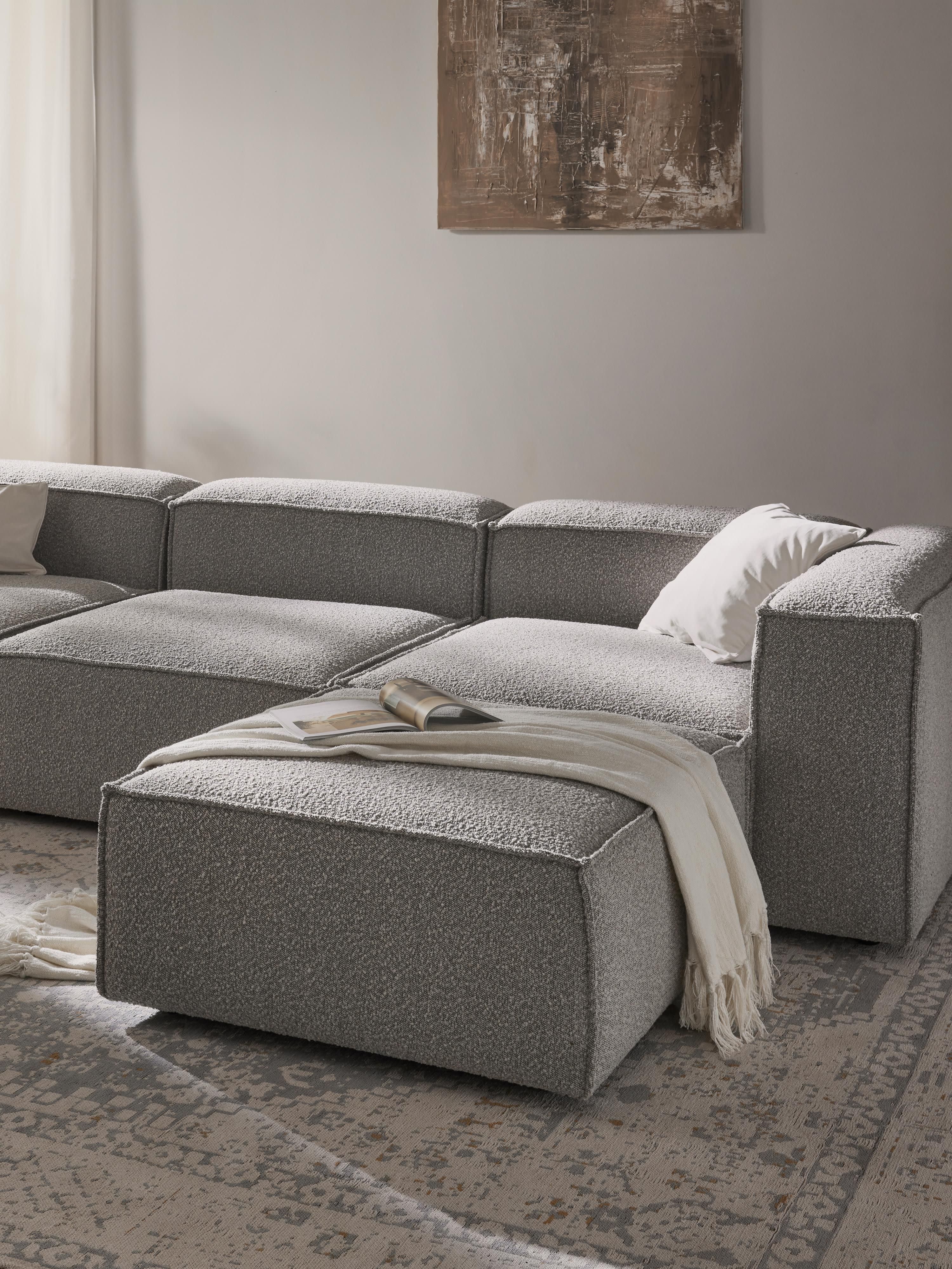 Sofa-Hocker Lennon aus Bouclé