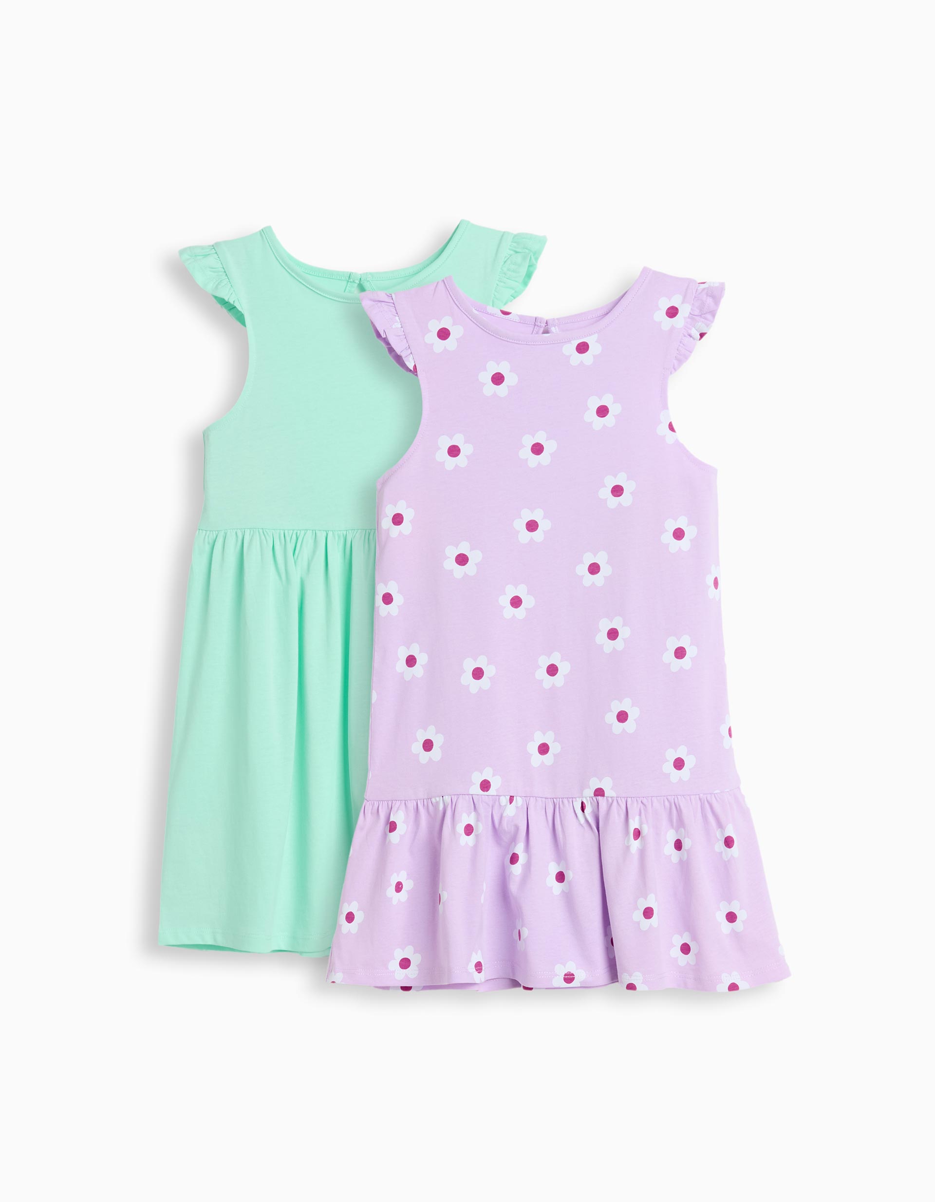Pack 2 Vestidos, Menina, Verde Claro