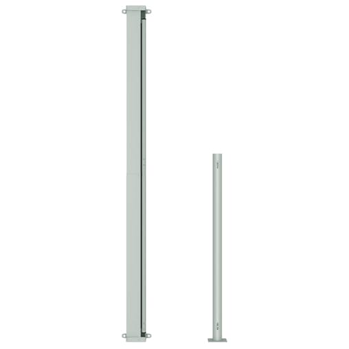 NNEVL Patio Retractable Side Awning 220x500cm Cream