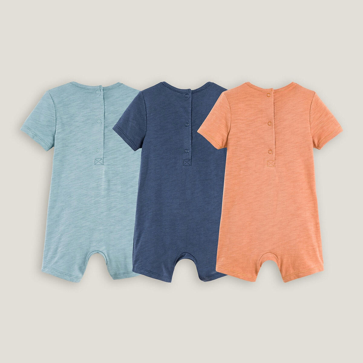 Lot de 3 combinaisons courtes