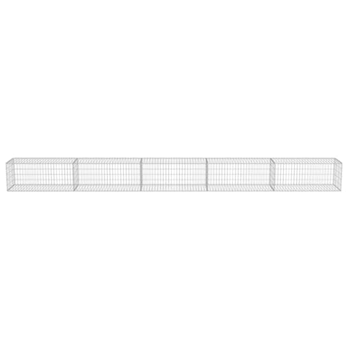 NNEVL Gabion Wall with Covers Galvanised Steel 600x50x50 cm