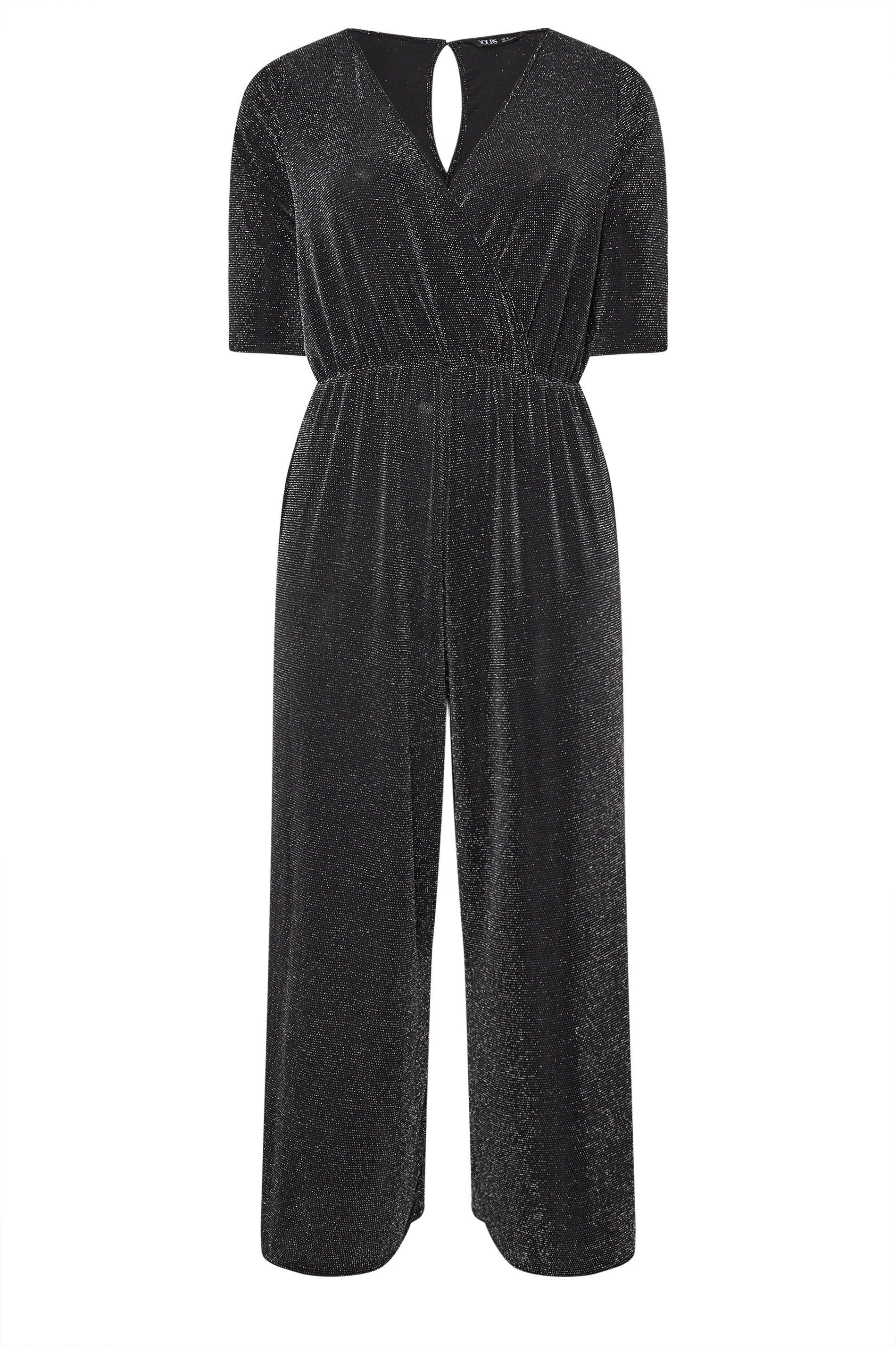 Yours Metallic Wrap Jumpsuit