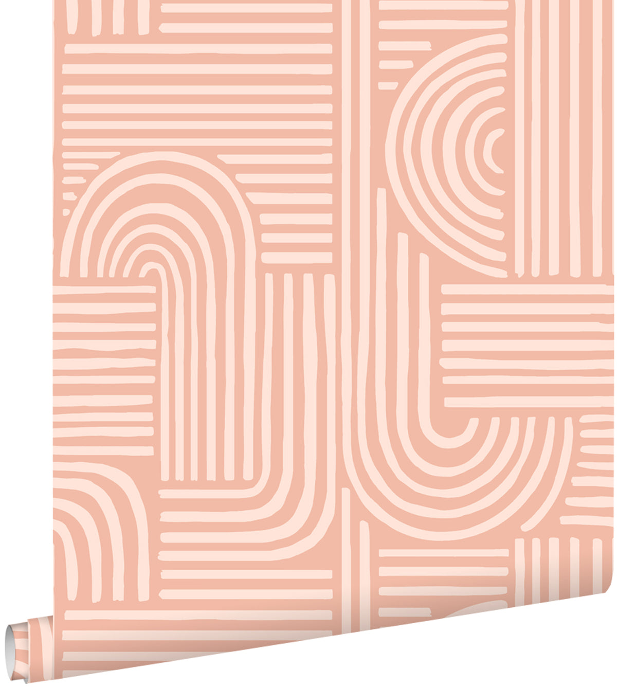 ESTAhome behang grafisch 3D motief roze - 50 x 900 cm - 131701