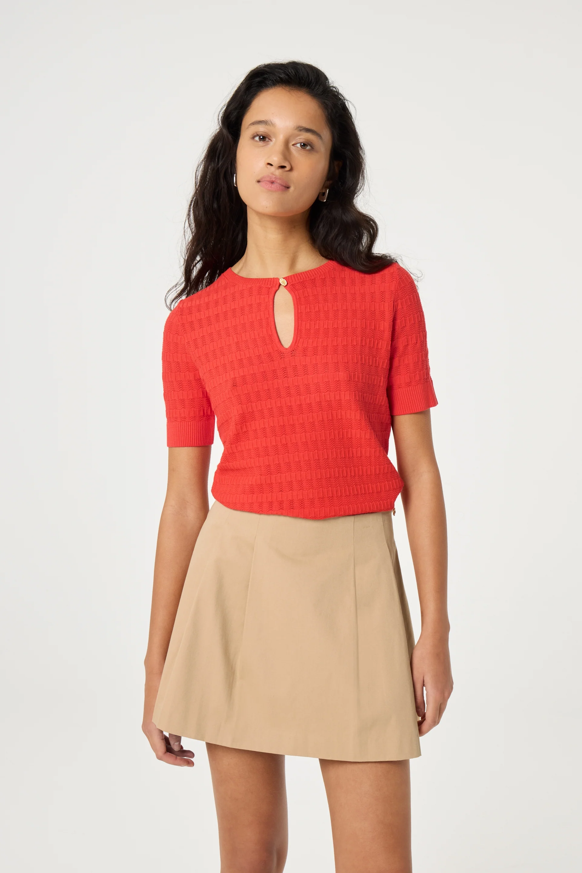 Masja Pullover | Tangerine Tango