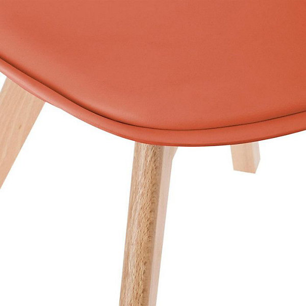 Chaise style scandinave Baya Atmosphera - Terracotta