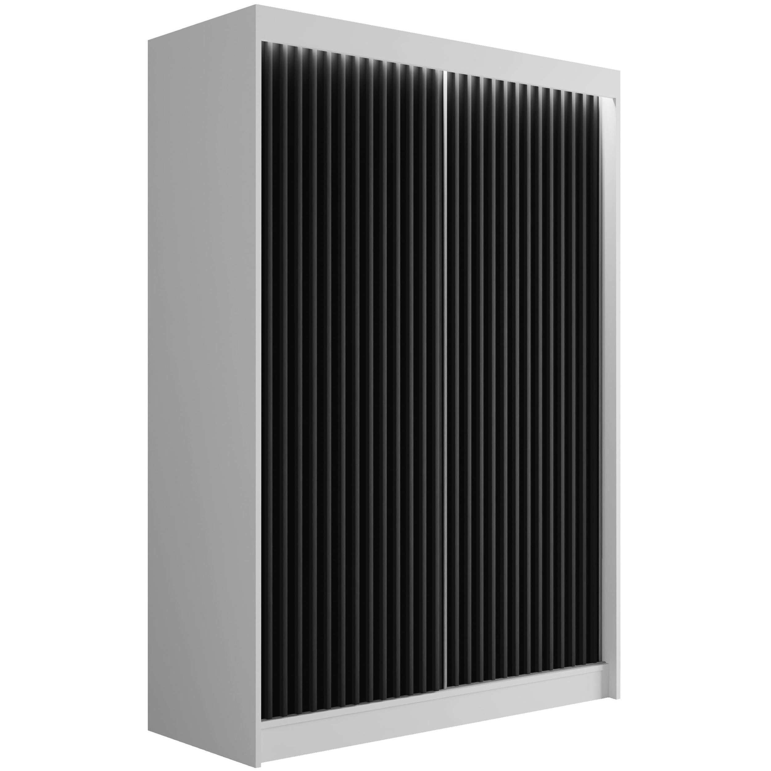 Szafa LED z drzwiami przesuwnymi i lamelami VILANv2 100 x 215 cm