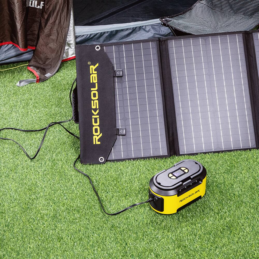 ROCKSOLAR 200W Solar Generator Kit with 200W Power Station + 60W Solar Panel