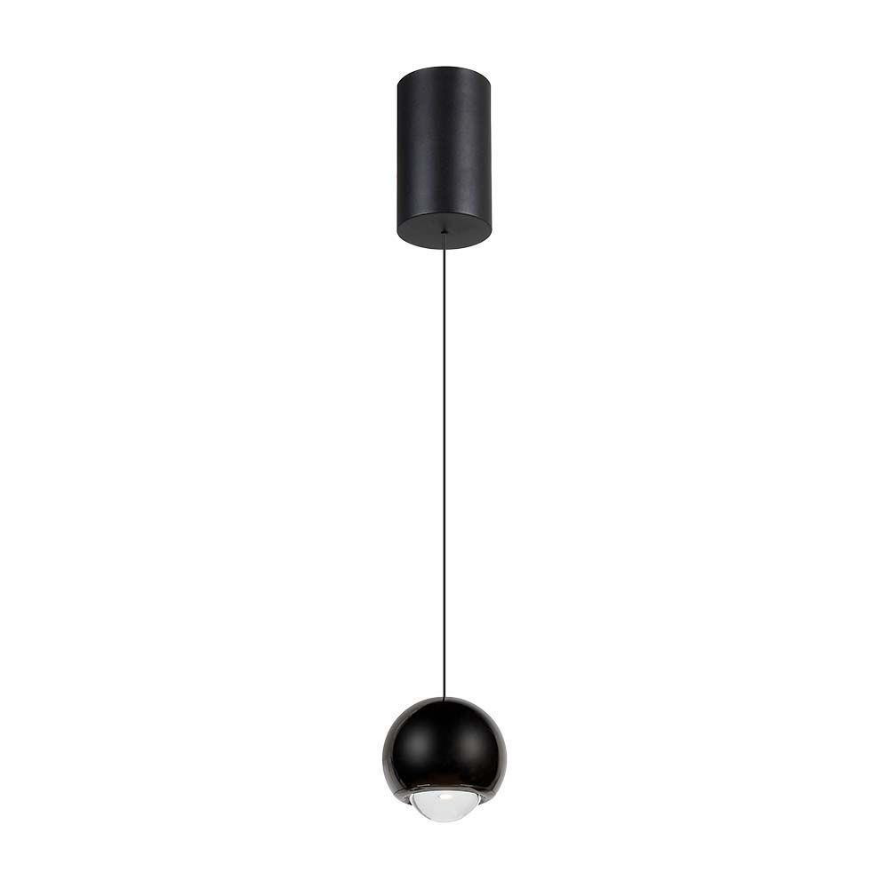Lampa wisząca VT-7508 czarna LED 1x6W Ciepła biel 500lm V-TAC