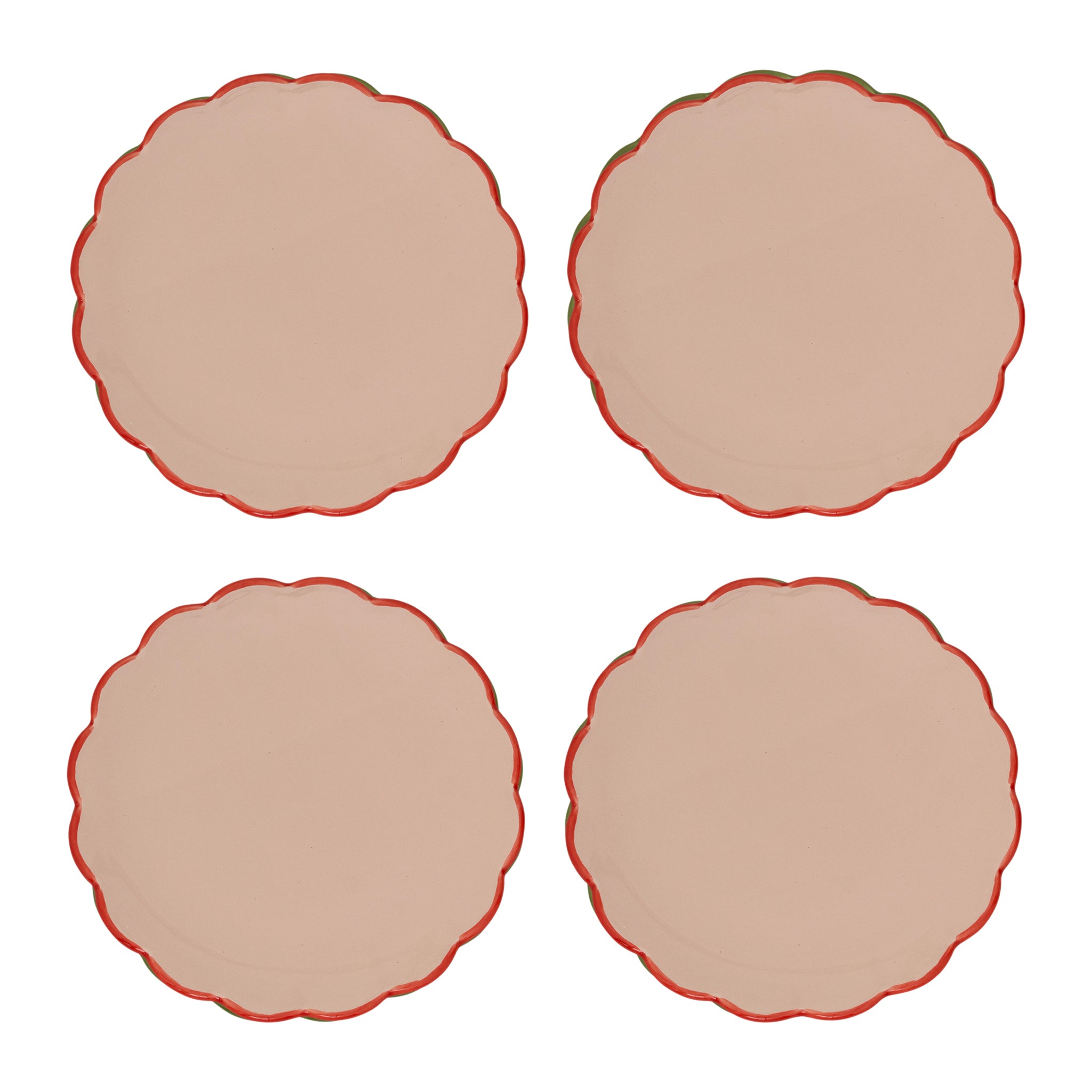 Urban Nature Culture Good Morning Gebaksbord Sculpted - Old Pink - 4 s