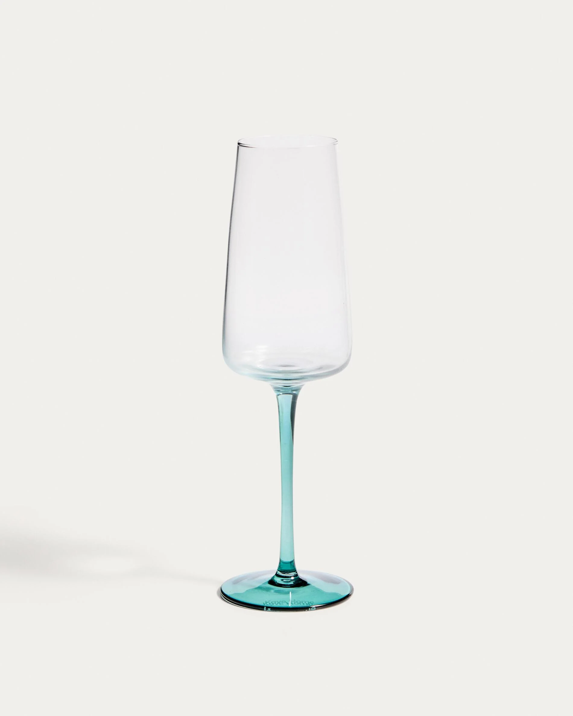 Irides clear champagne glass with blue detail, 31.5 cl
