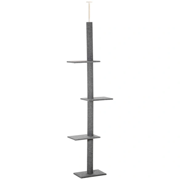 Kratzbaum, Deckenhöhen anpassbar, LxBxH: 43 x 27 x 228 cm
