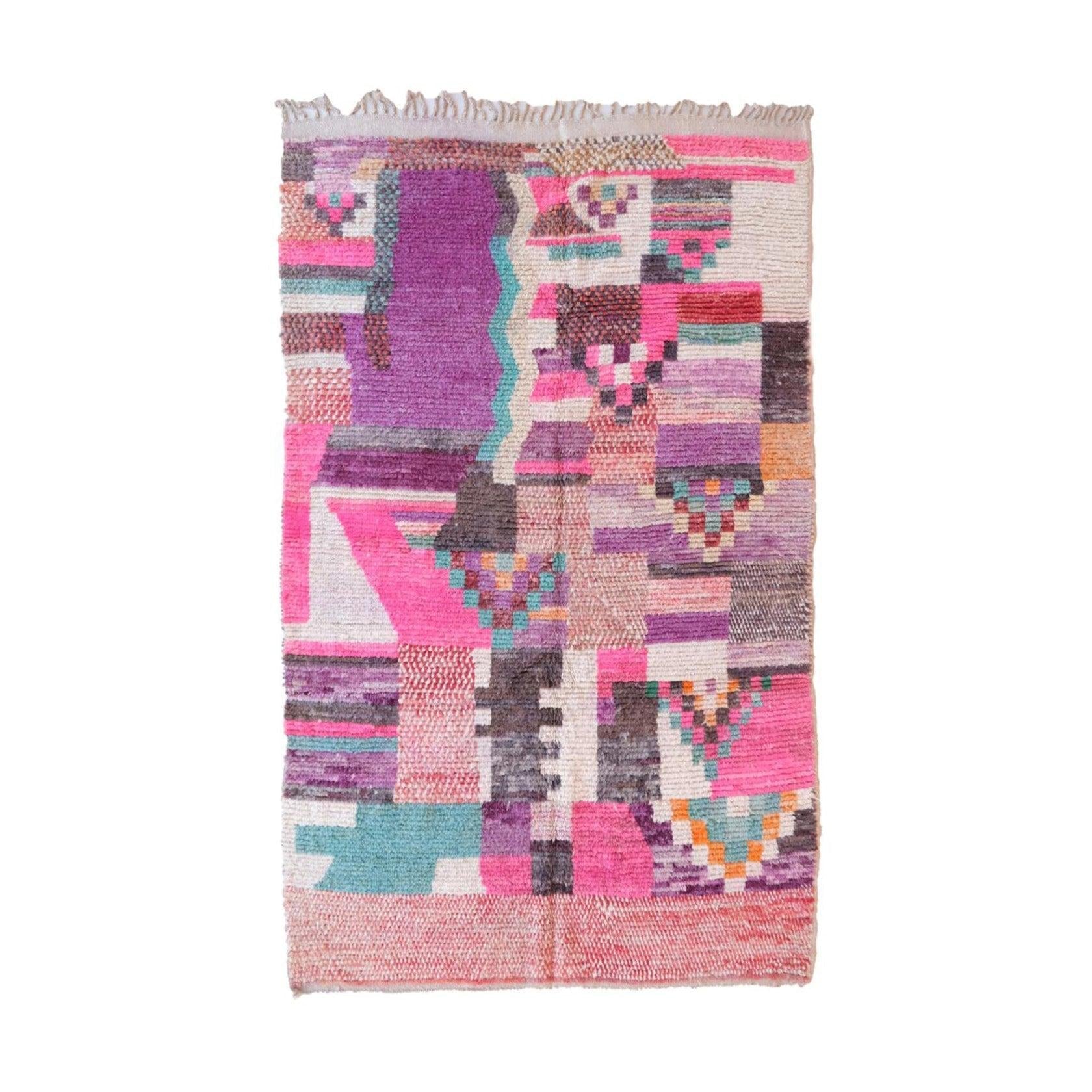 AFK Living vloerkleed Berber - handgemaakt - Wol - 80 cm x 240 cm
