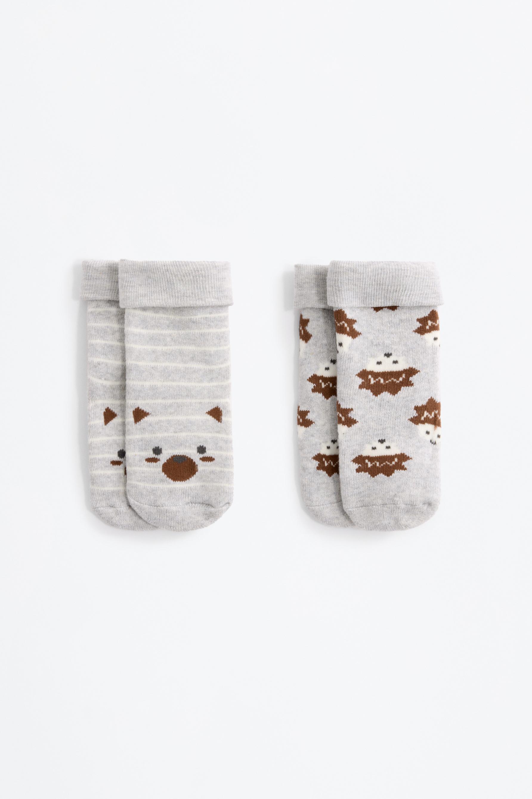 Calcetines antideslizante osito (Pack 2)