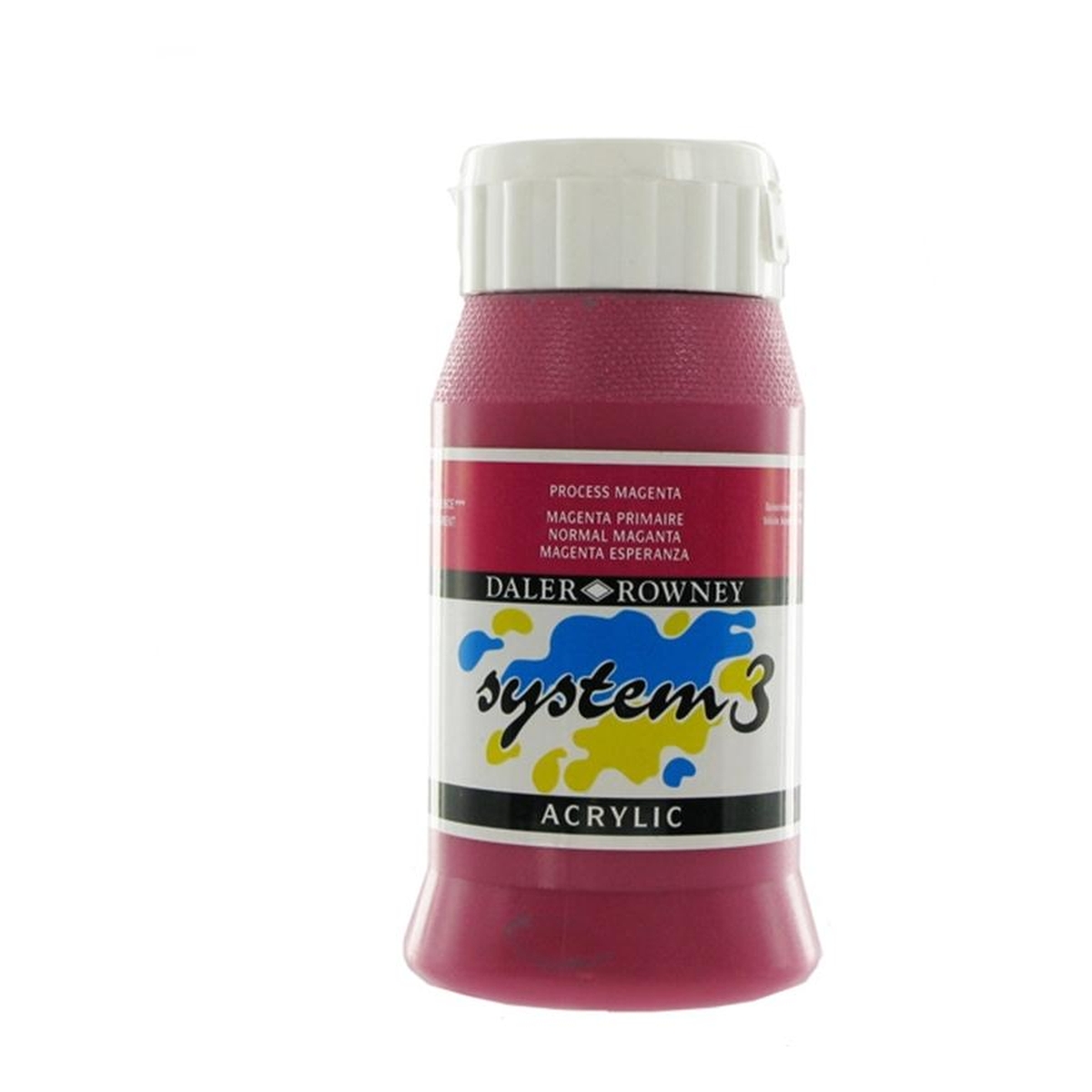Daler-Rowney System 3 Process Magenta Acrylic Paint 500ml
