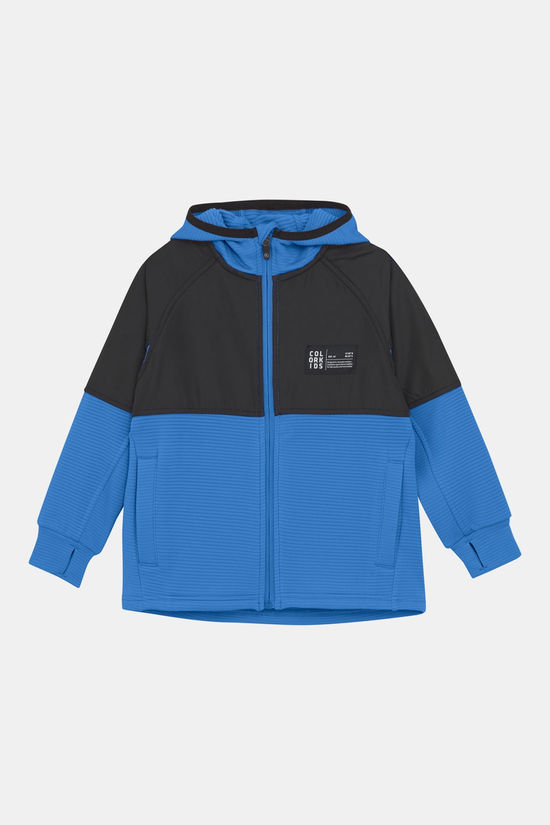 Color Kids Fleece Stretch Jacket W. Hood Midlayer Fleecevest Junior