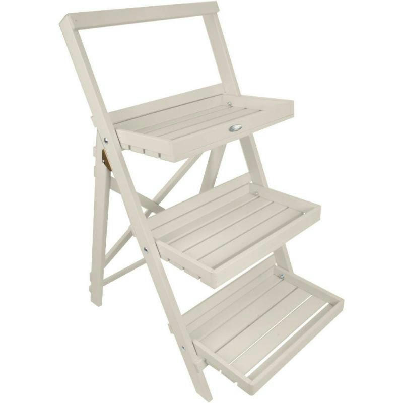 - Échelle à plantes en pin blanc