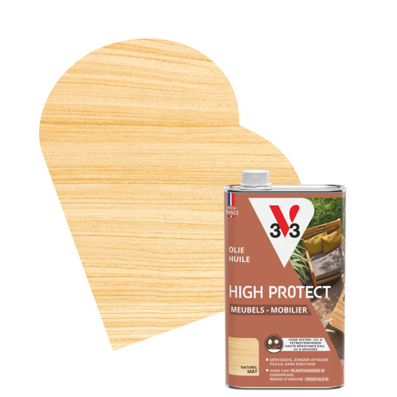 Huile pour mobilier de jardin High Protect naturel 1 L V33