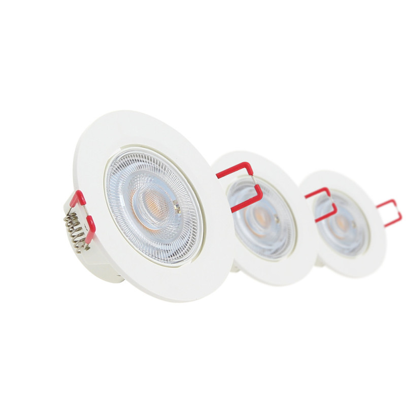 Spot encastrable LED blanc blanc neutre IP65 345 lm 4,5 W 3 pièces XANLITE