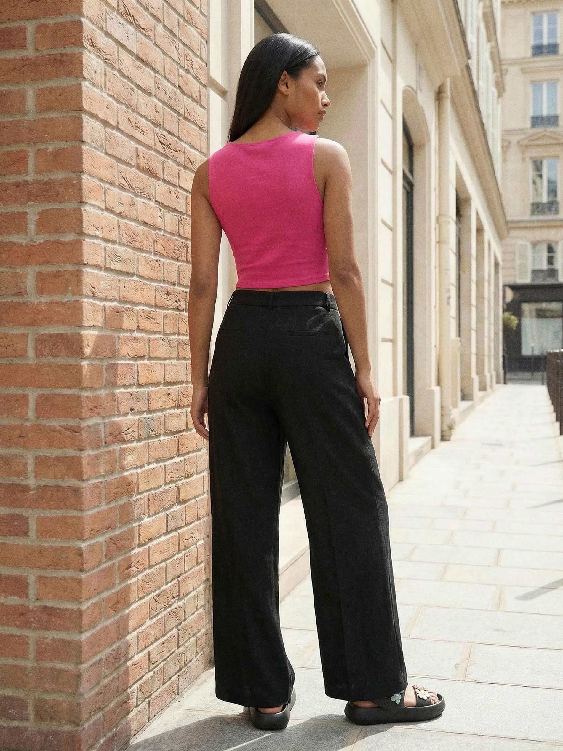 Bawełniany crop top basic