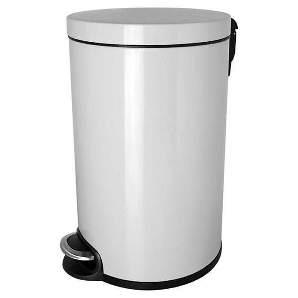Grande Poubelle pour salle de bain professionnelle 20 litres - Blanc
