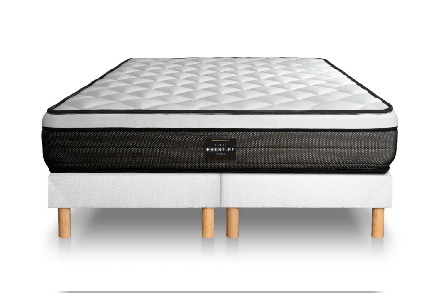 SUITE - Ensemble 160x200 Ressorts et mémoire de forme double sommiers