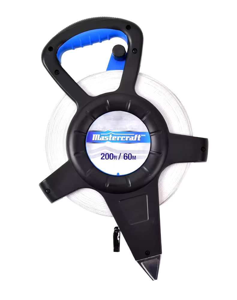 Mastercraft Fibreglass Tape Measure, 200-ft