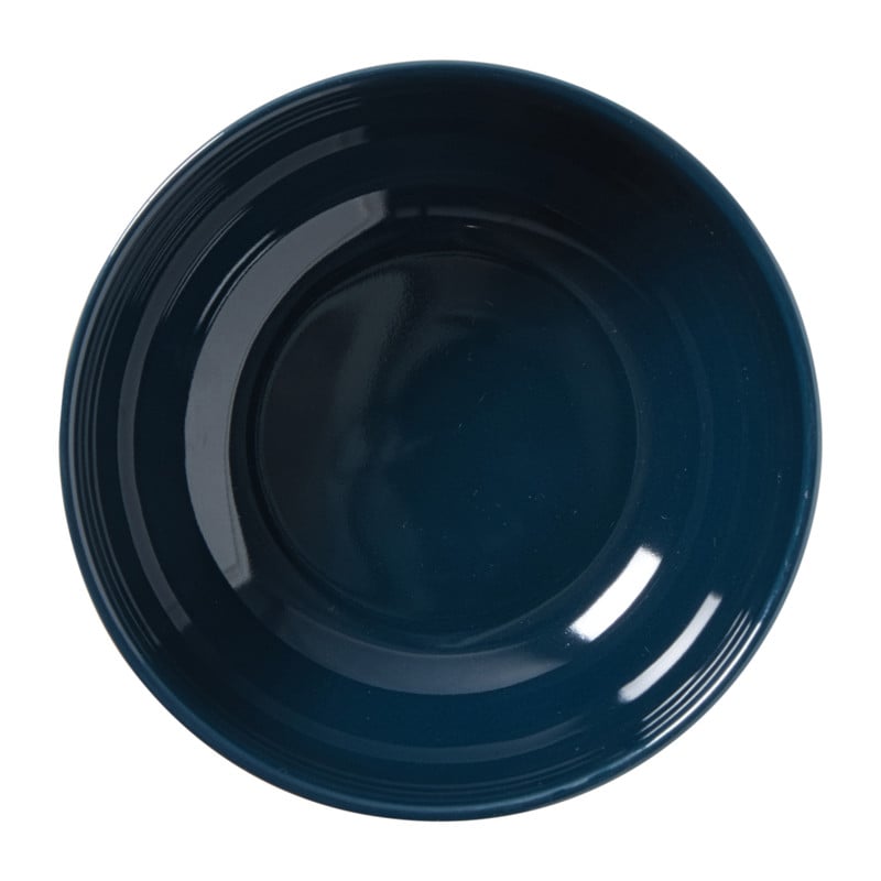 Hugo Kennis schaal - blauw/wit - &Oslash;15 cm