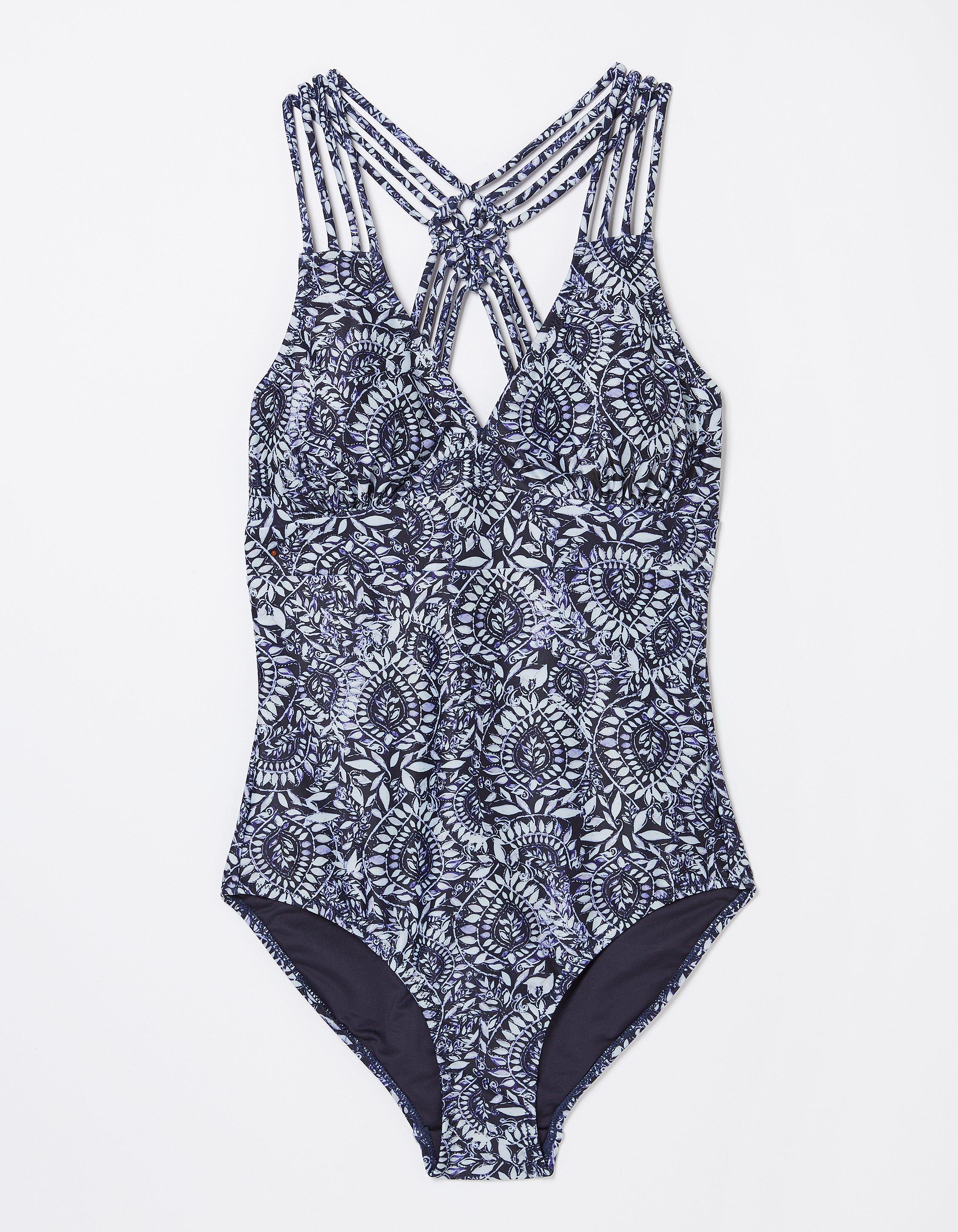 Tummy Control Watercolour Batik Swimsuit