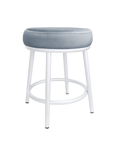 Taboret Ben tkanina Welur stelaż metalowy STOŁEK LOFT